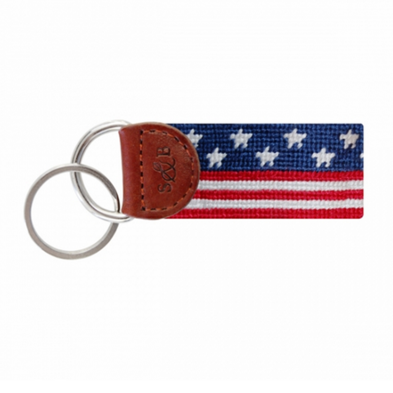 Smathers & Branson S&B Needlepoint Key Fob, Old Glory