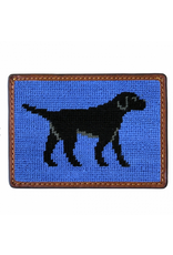 Smathers & Branson S&B Needlepoint Card Wallet, black lab