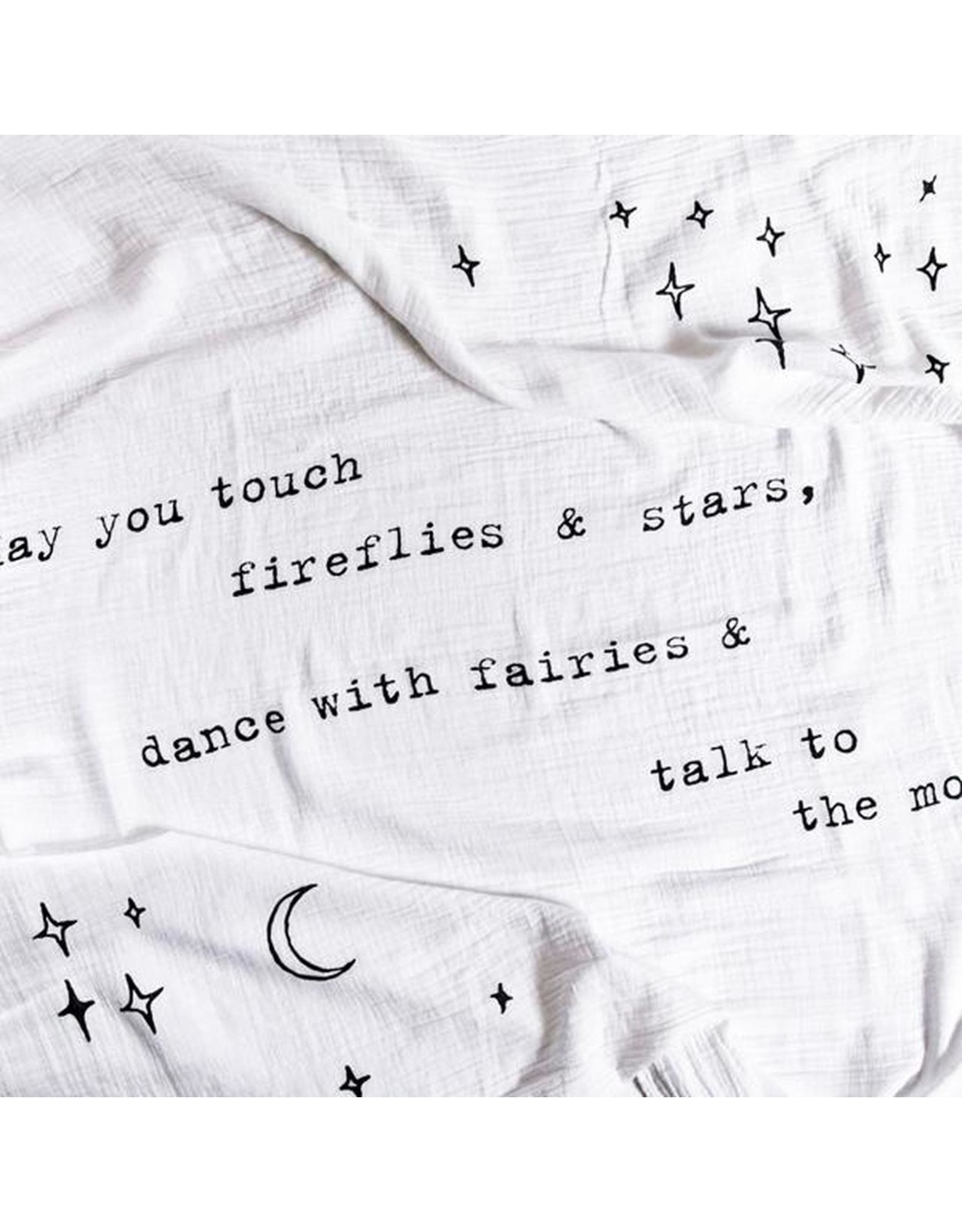Sugarboo & Co Swaddle Blanket, May You Touch Fireflies