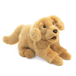 Folkmanis Puppets Golden Retriever Puppy Puppet