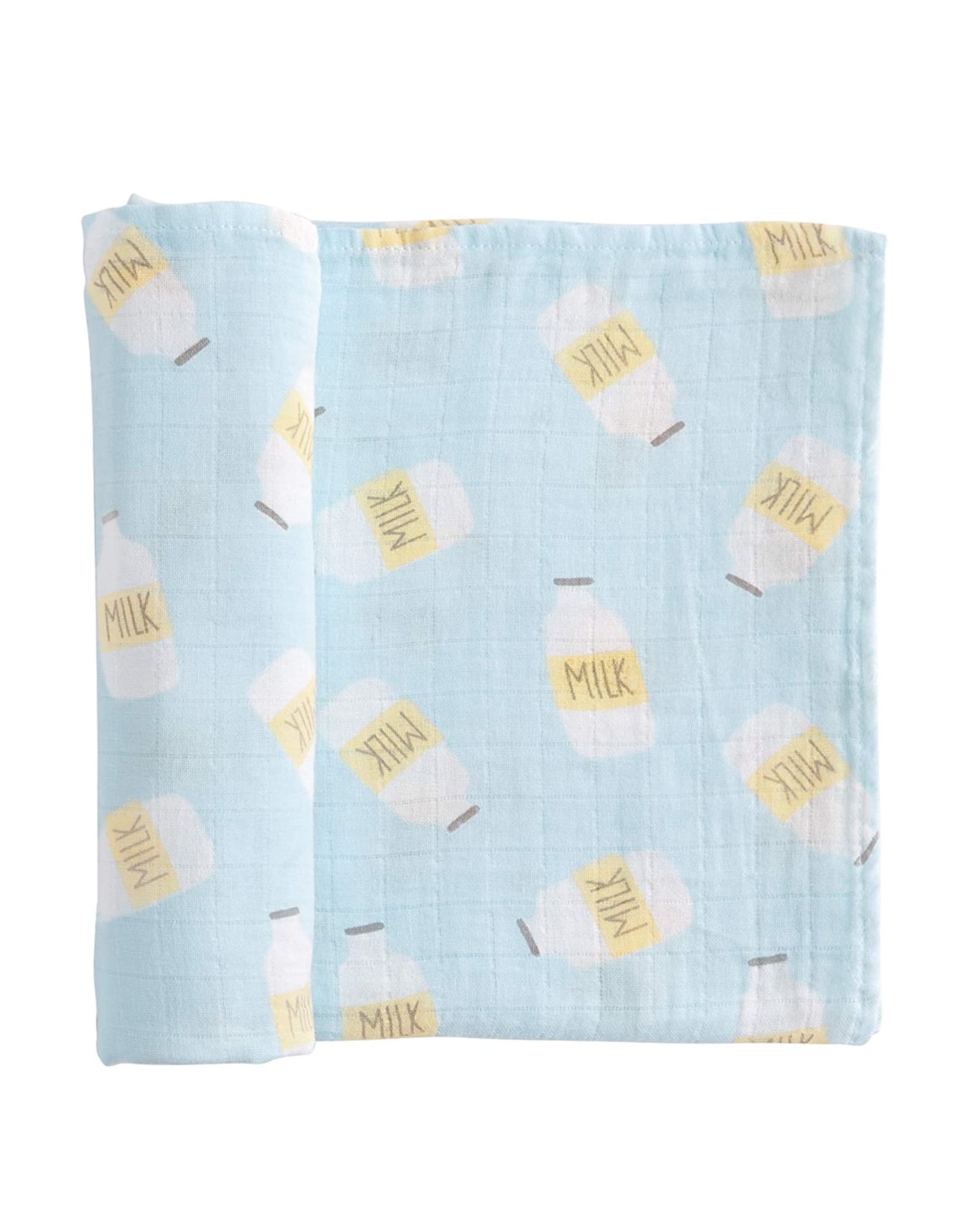 blue muslin swaddle