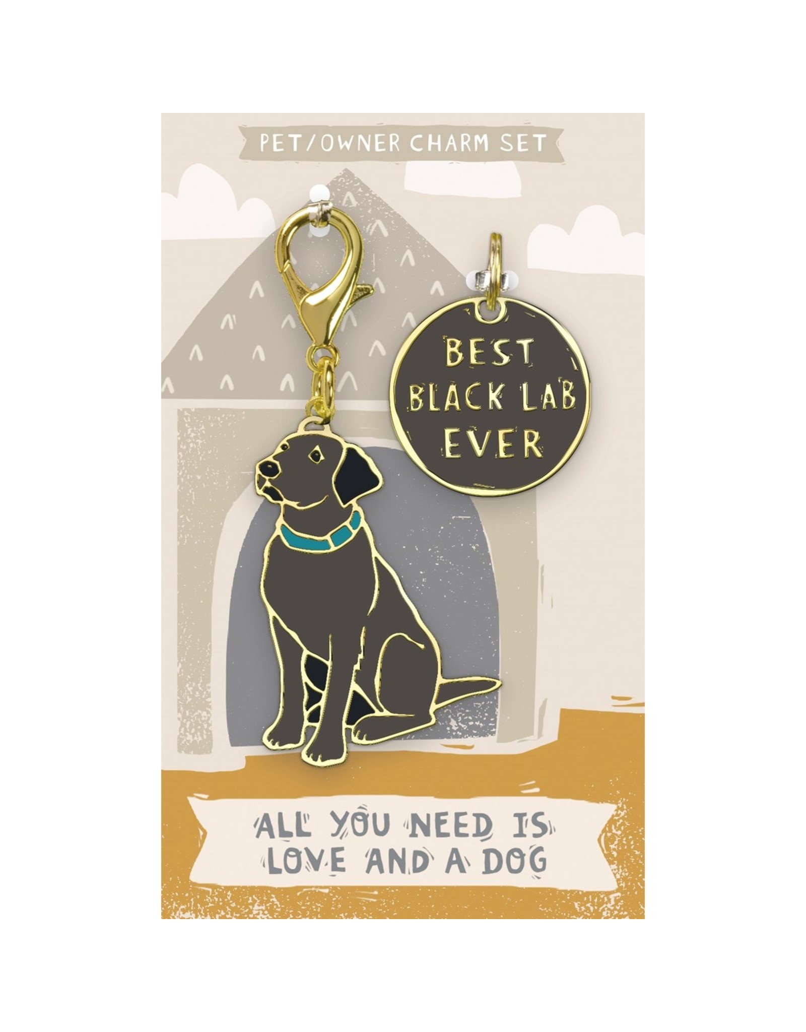 Pet/Owner Charm Set, Yellow Lab - The Apple Tree