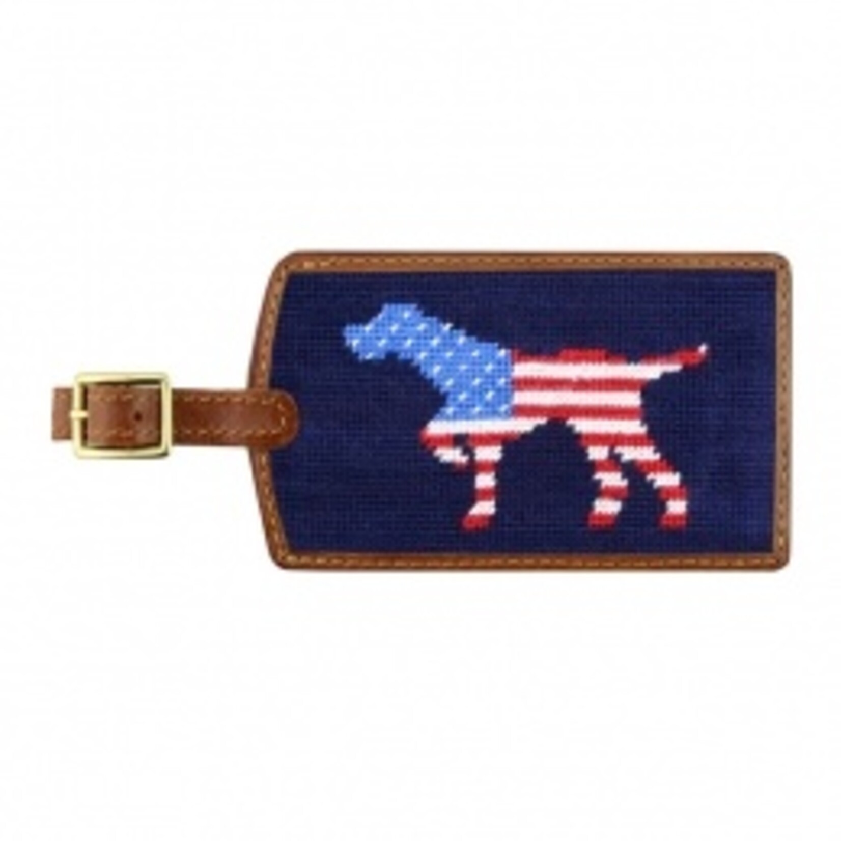 Smathers & Branson S&B Luggage Tag, Patriotic Dog on Point