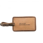 Sugarboo & Co Leather Luggage tag, Life is Short