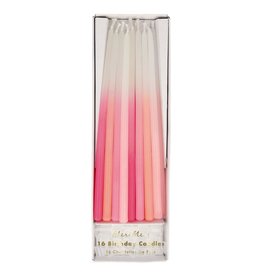 Pink Dipped Tapered Candles (16 pack)
