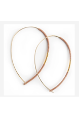 L&E Norah Earrings, matte rose gold