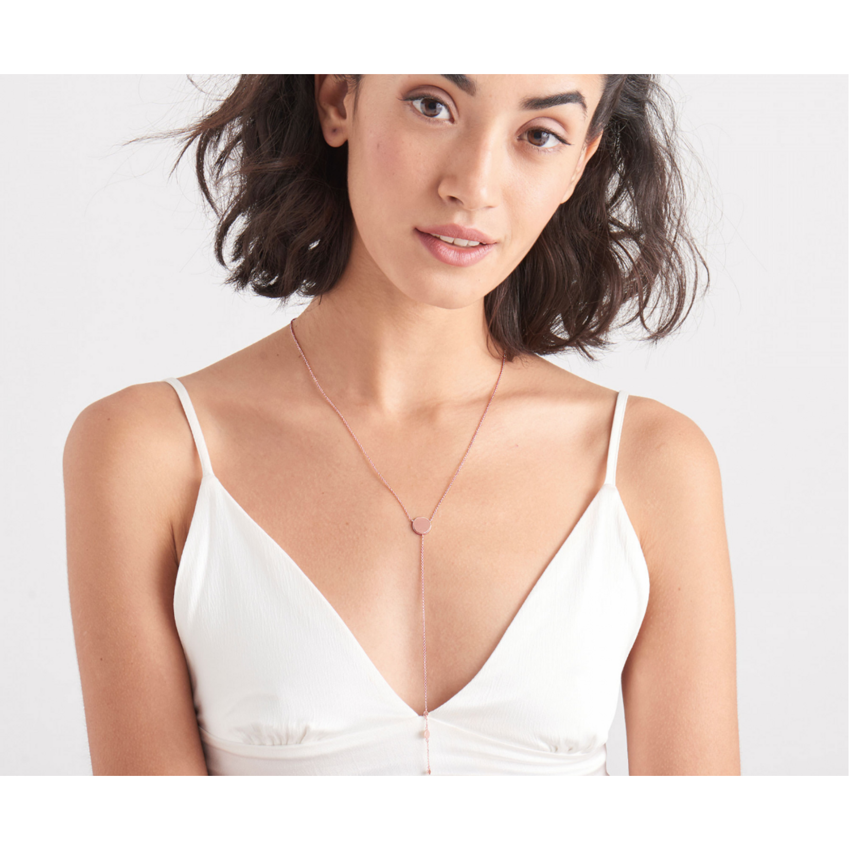 Ania Haie Ania Haie Geometry Class Y Necklace, rose gold