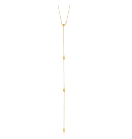 Ania Haie Ania Haie Modern Minimalism Beaded Y Necklace, gold