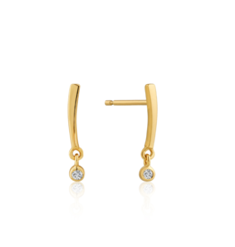 Ania Haie Shimmer Bar Stud Earrings, gold
