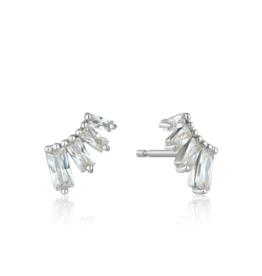 Ania Haie Ania Haie Glow Getter Bar Stud Earrings, silver