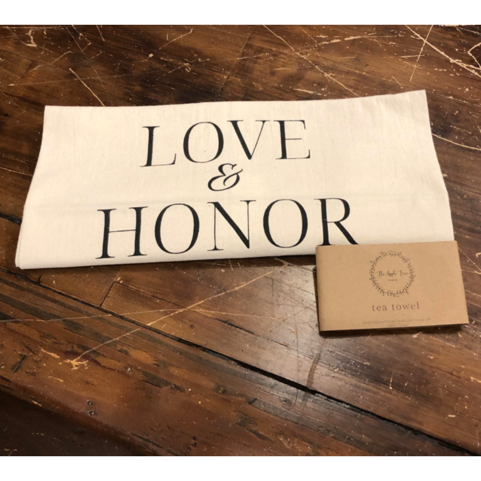 Eric and Christopher Tea Towel, Love & Honor