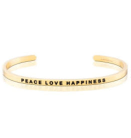 MantraBand MantraBand Bracelet, Peace Love Happiness