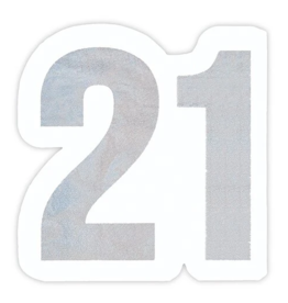 Large Diecut Napkin "21"