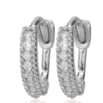 Cool and Interesting CAI Huggies, Pave Stones, Silver White