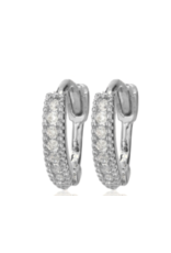 Cool and Interesting CAI Huggies, Pave Stones, Silver White