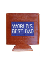 Smathers & Branson S&B Needlepoint Can Cooler, World's Best Dad (royal)