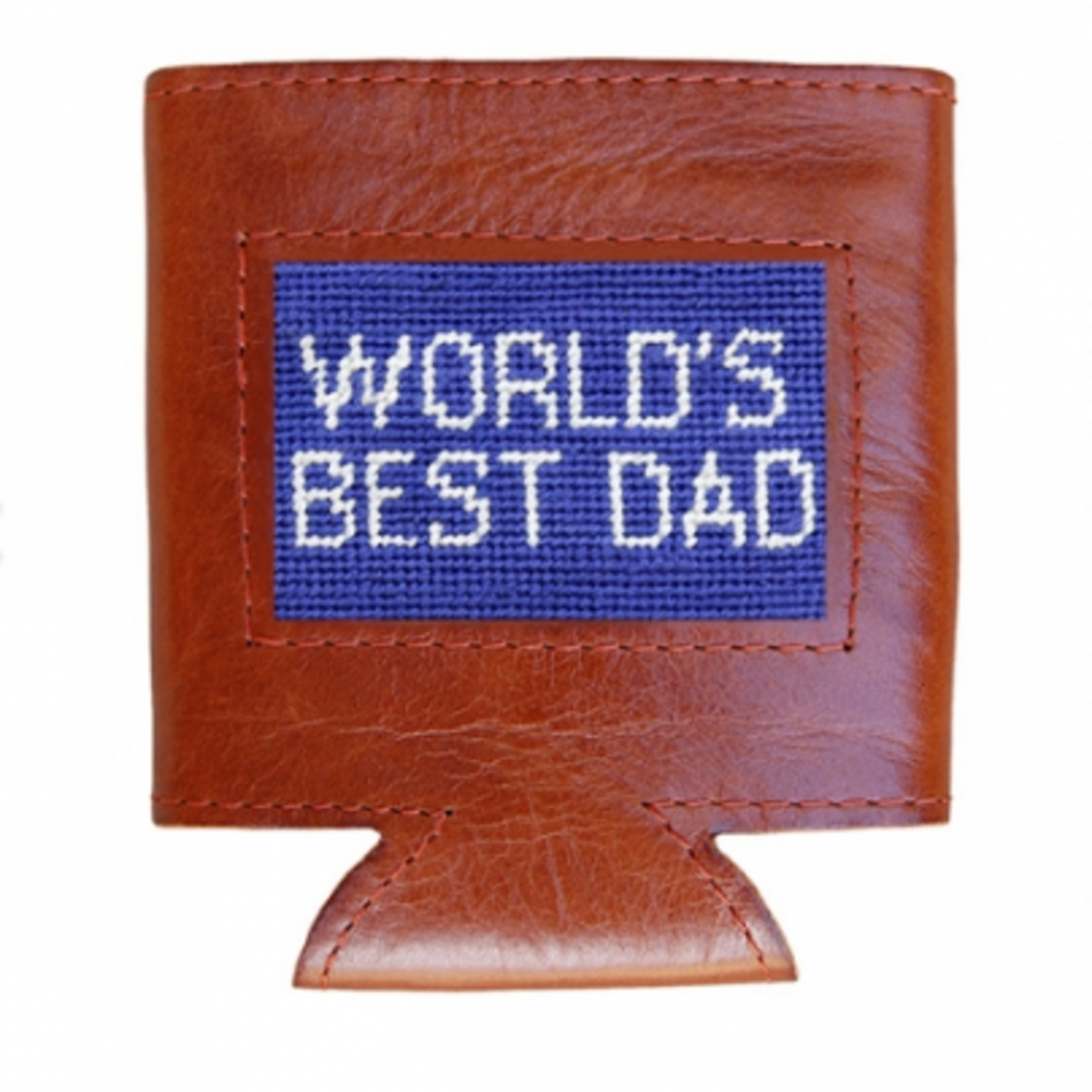 Smathers & Branson S&B Needlepoint Can Cooler, World's Best Dad (royal)
