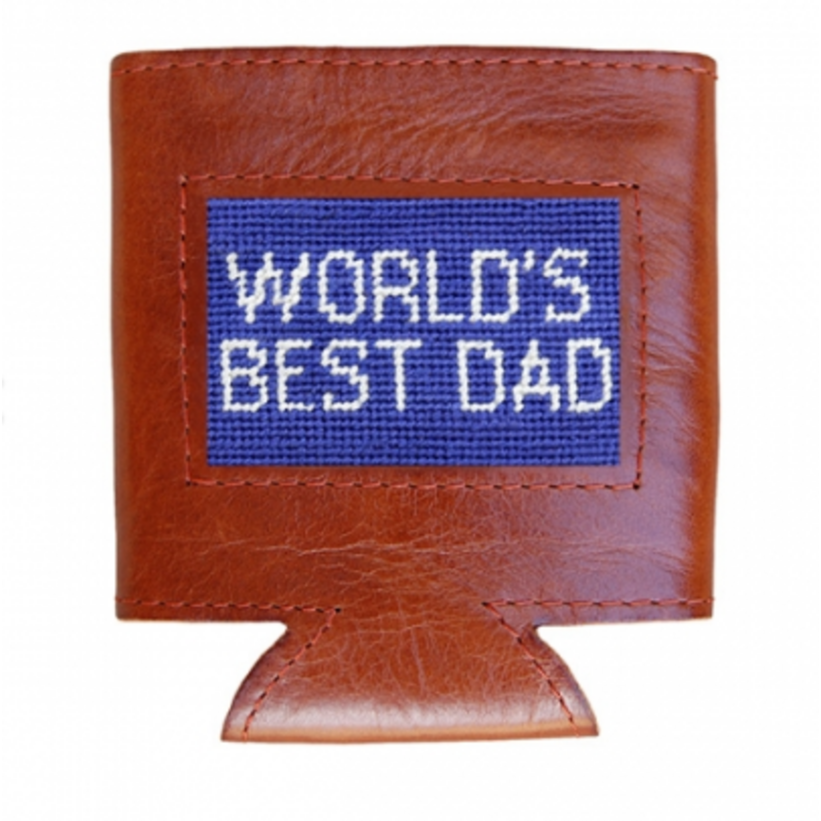 Smathers & Branson S&B Needlepoint Can Cooler, World's Best Dad (royal)