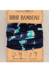 Natural LIfe Boho Bandeau Turquoise/Navy Tie-Dye