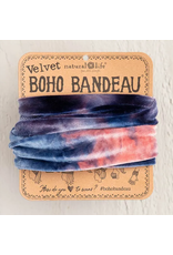 Natural LIfe Boho Bandeau, Velvet Navy Tie-Dye