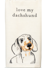 Primitives by Kathy Dish Towel- Dachshund
