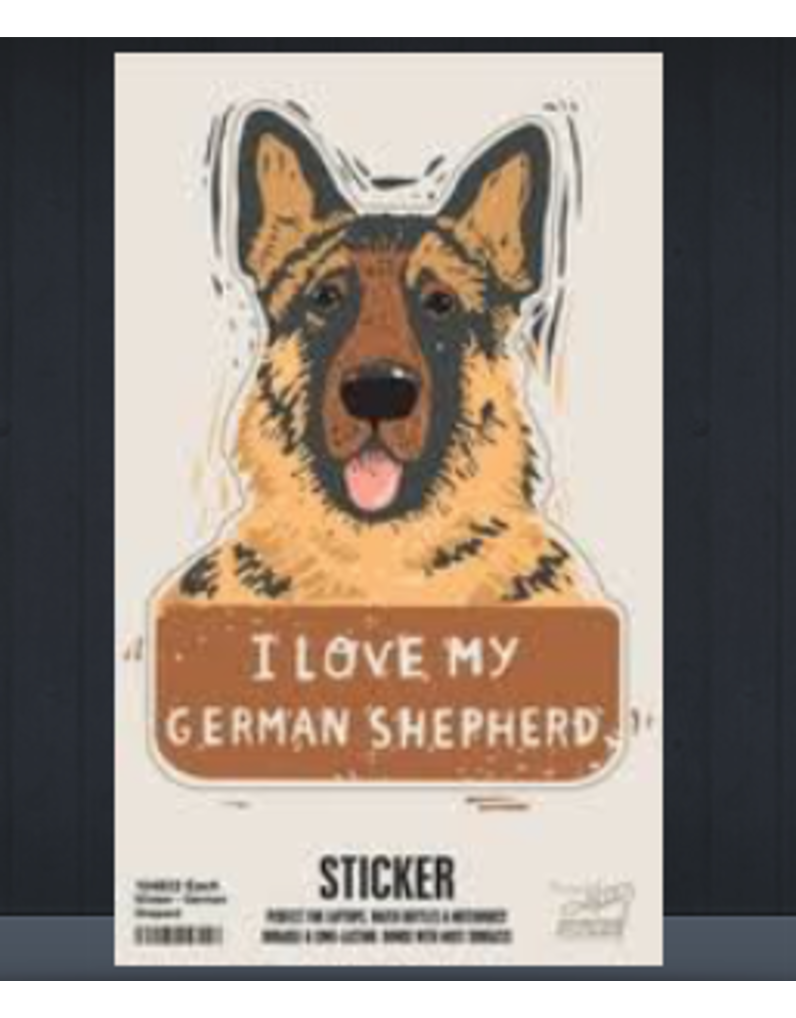 Primitives by Kathy Sticker, I Love My German Shepherd
