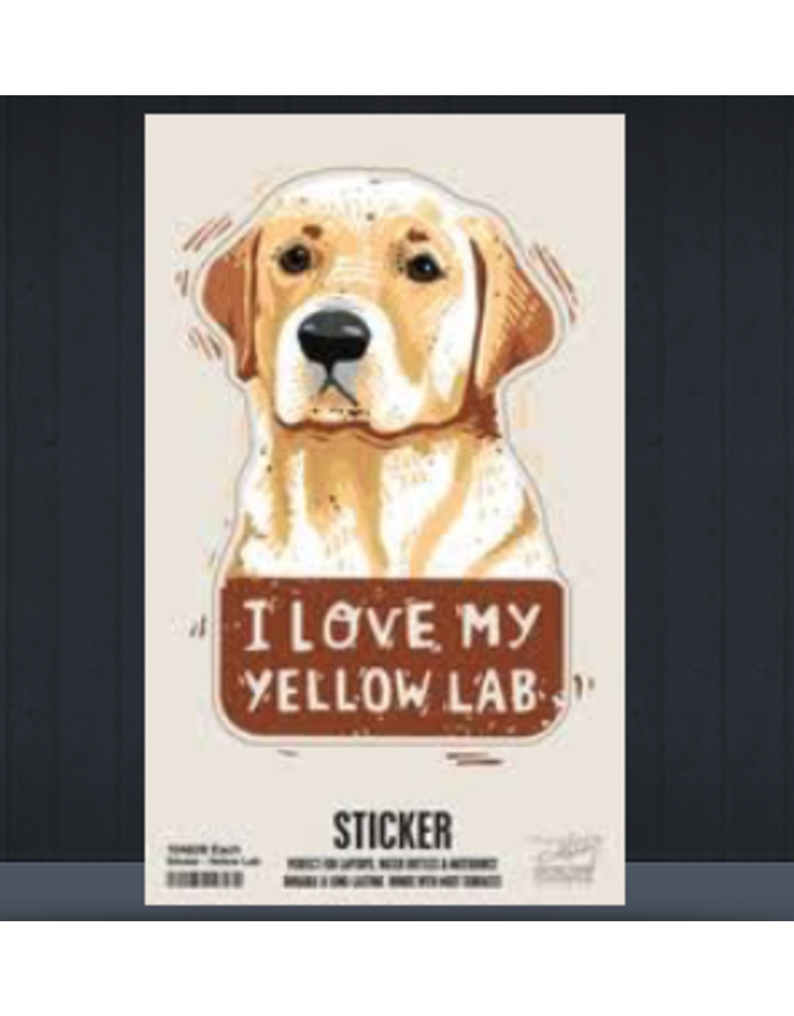 Sticker, I Love My Yellow Lab
