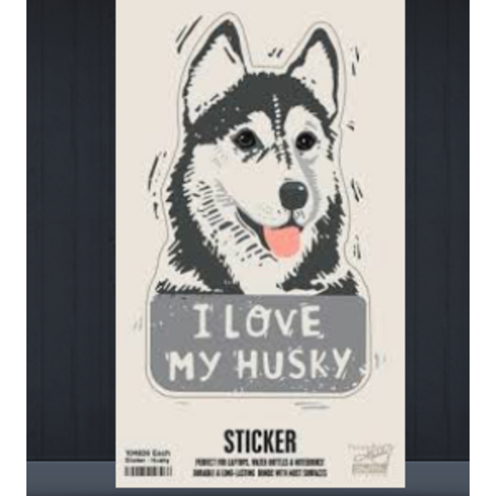 Sticker, I Love My Husky