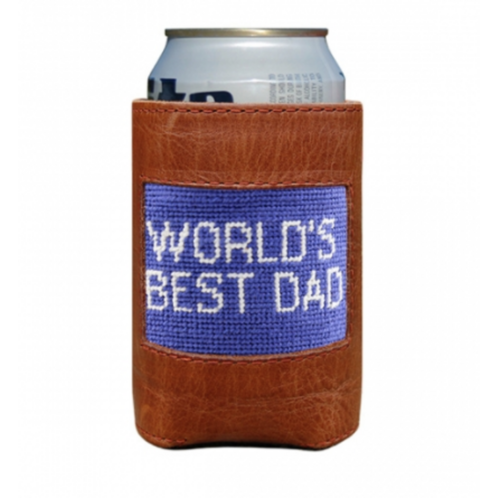 Smathers & Branson S&B Needlepoint Can Cooler, World's Best Dad (royal)