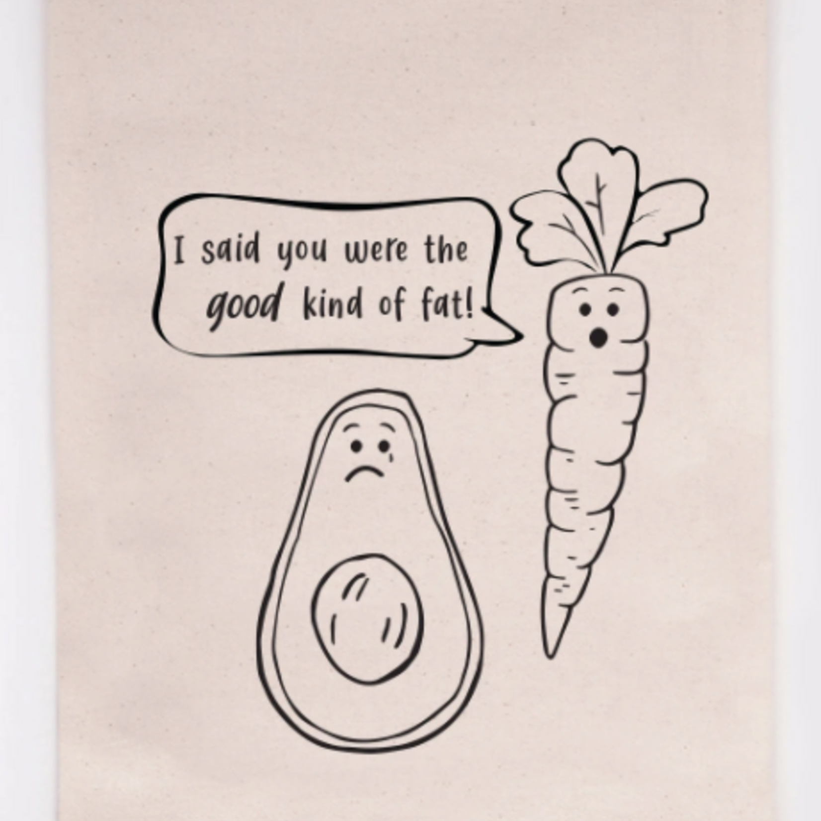 Ellembee Home Flour Sack Towel, Good Fat