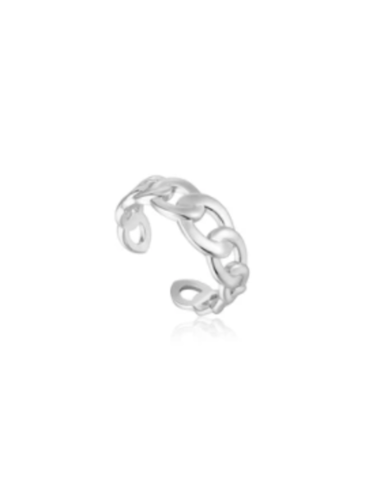 Ania Haie Ania Haie Curb Chain Adjustable Ring, Silver