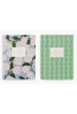 Rifle Paper Hydrangea Pocket Notebooks, Set of 2