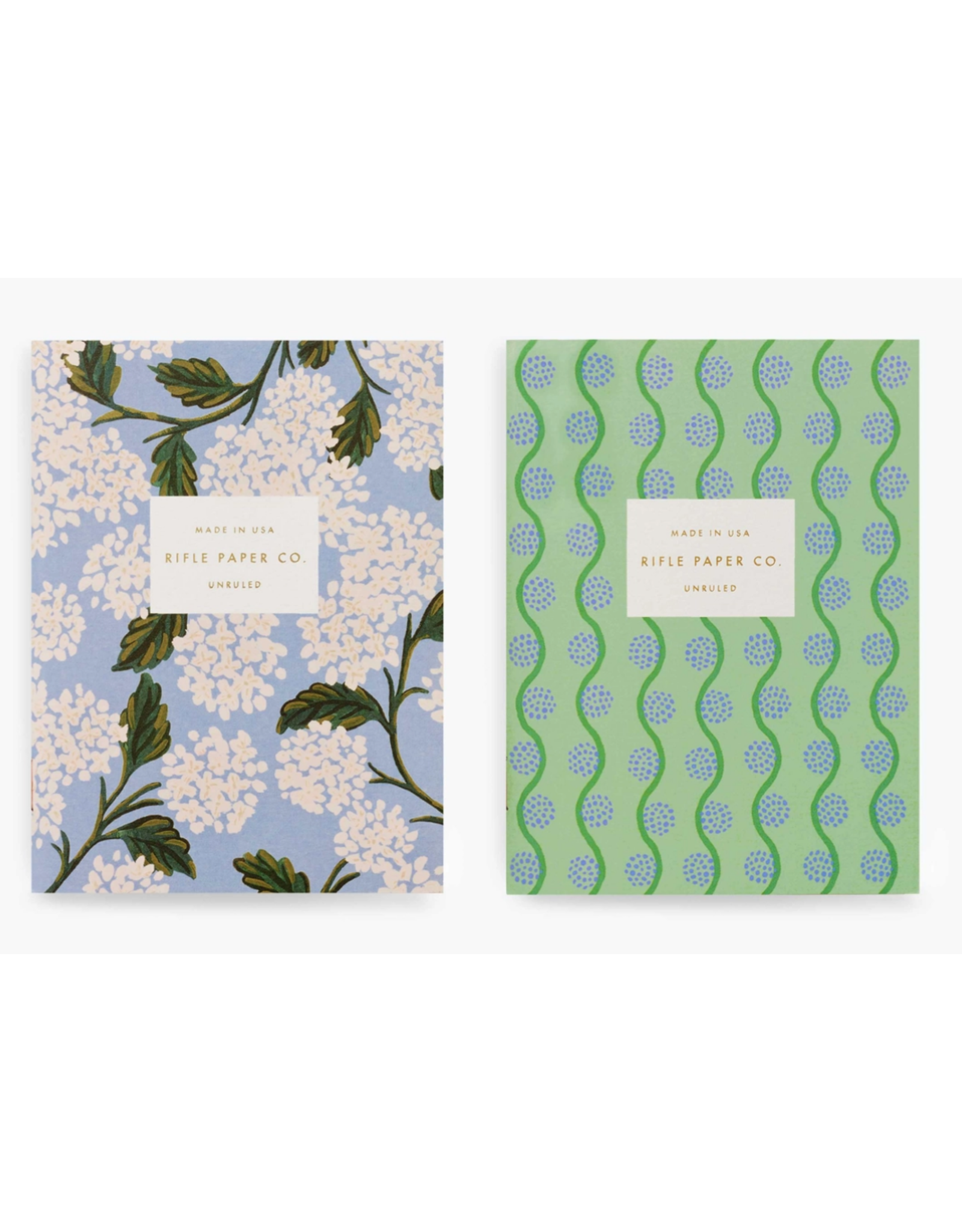 Rifle Paper Hydrangea Pocket Notebooks, Set of 2