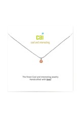 Cool and Interesting CAI Mini Teardrop Gemstone Necklace