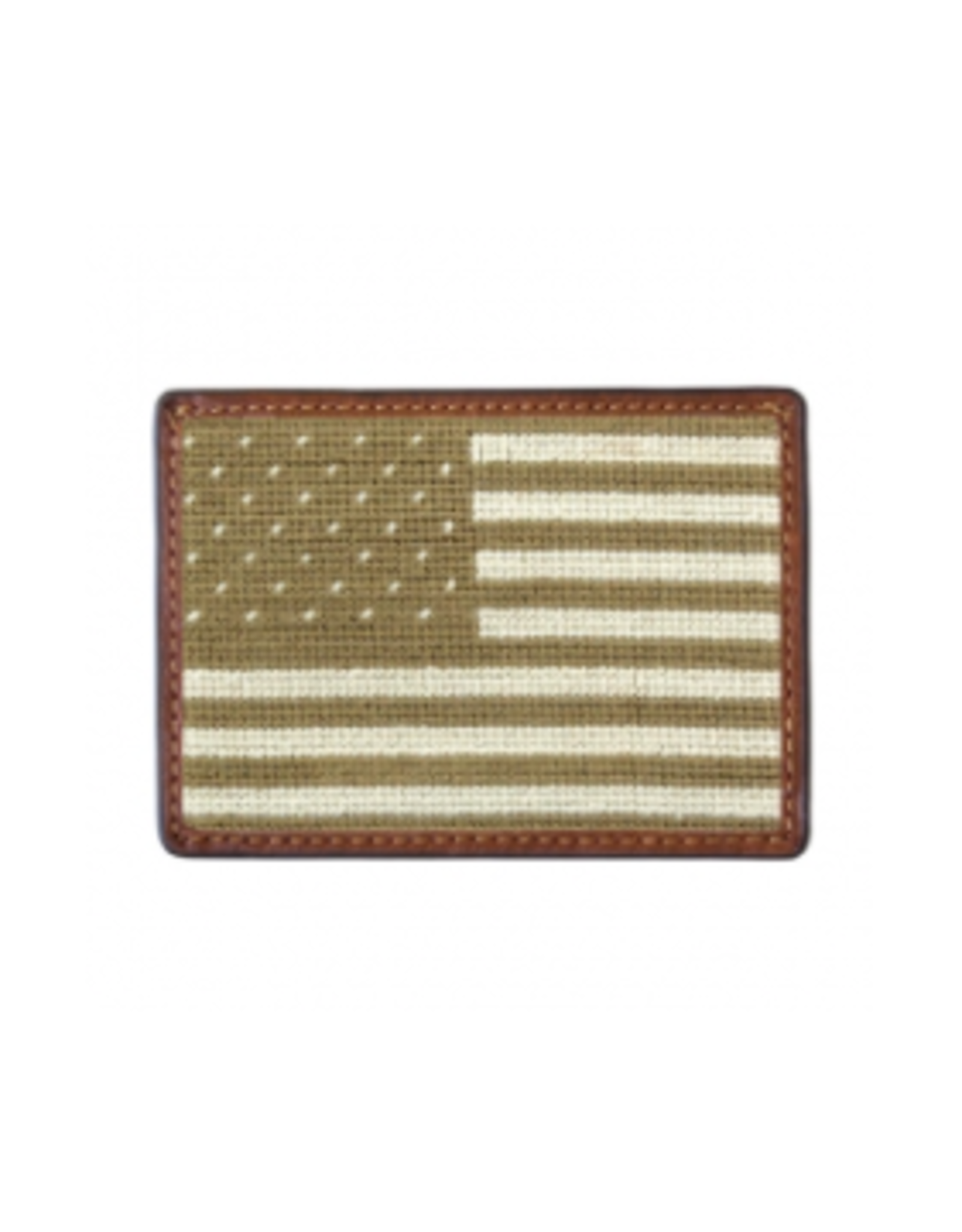 Smathers & Branson S&B Needlepoint Card Wallet, Armed Forces Flag