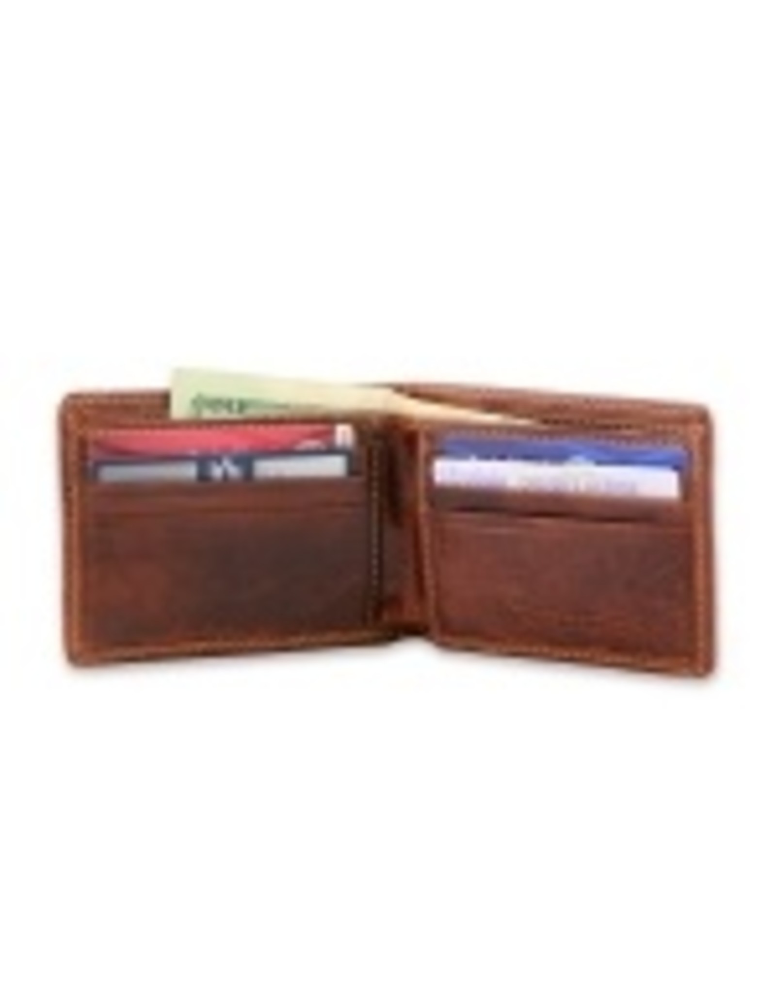 Smathers & Branson S&B Needlepoint Bi-fold Wallet, Crossed Club on classic navy