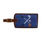 Smathers & Branson S&B Luggage Tag, Crossed Clubs on classic navy