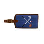 Smathers & Branson S&B Luggage Tag, Crossed Clubs on classic navy