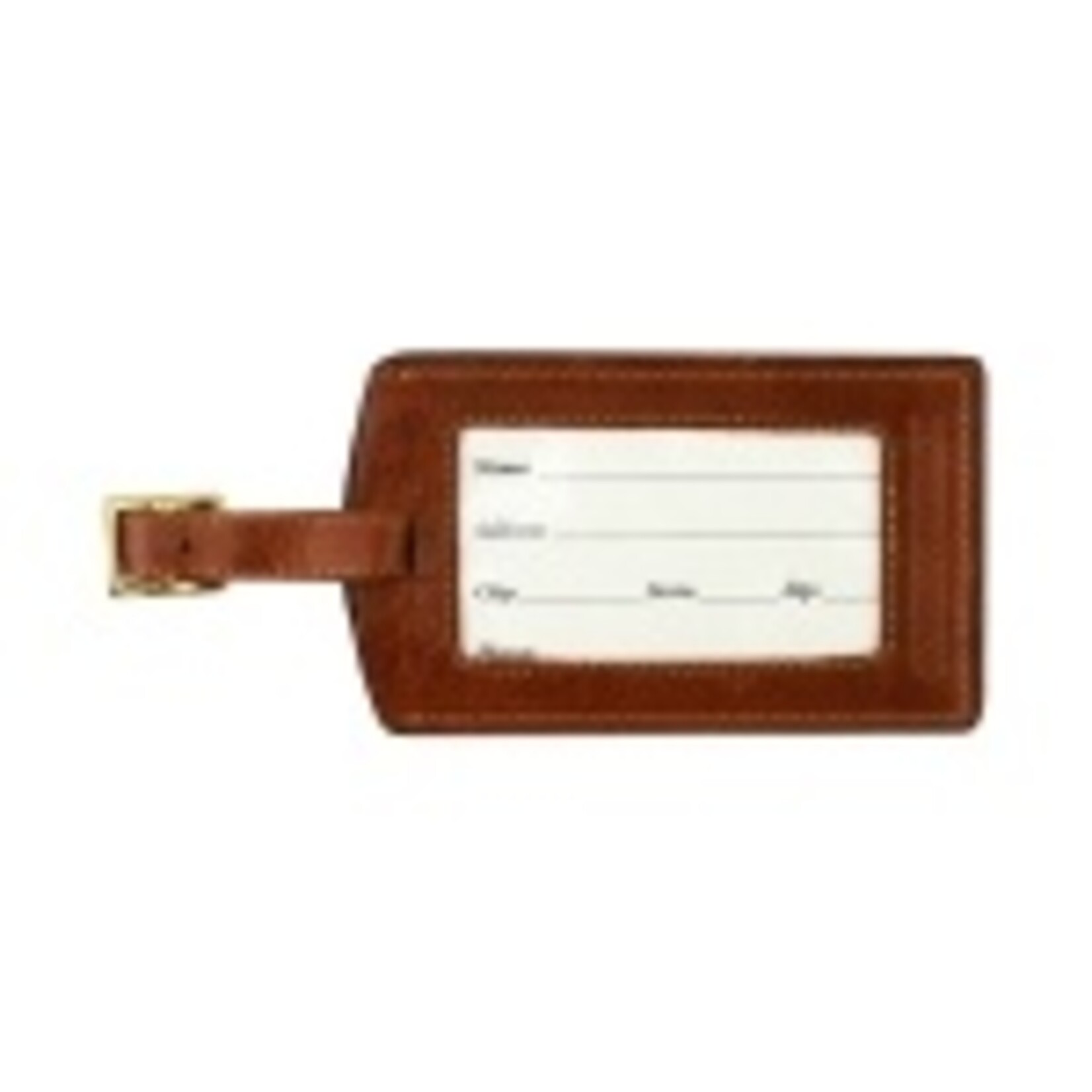 Smathers & Branson S&B Luggage Tag, Crossed Clubs on classic navy