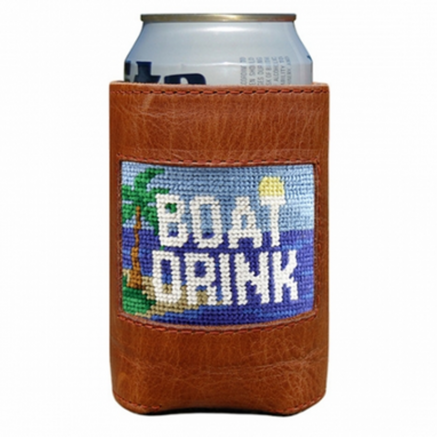 Smathers & Branson S&B Needlepoint Can Cooler, Boat Drink