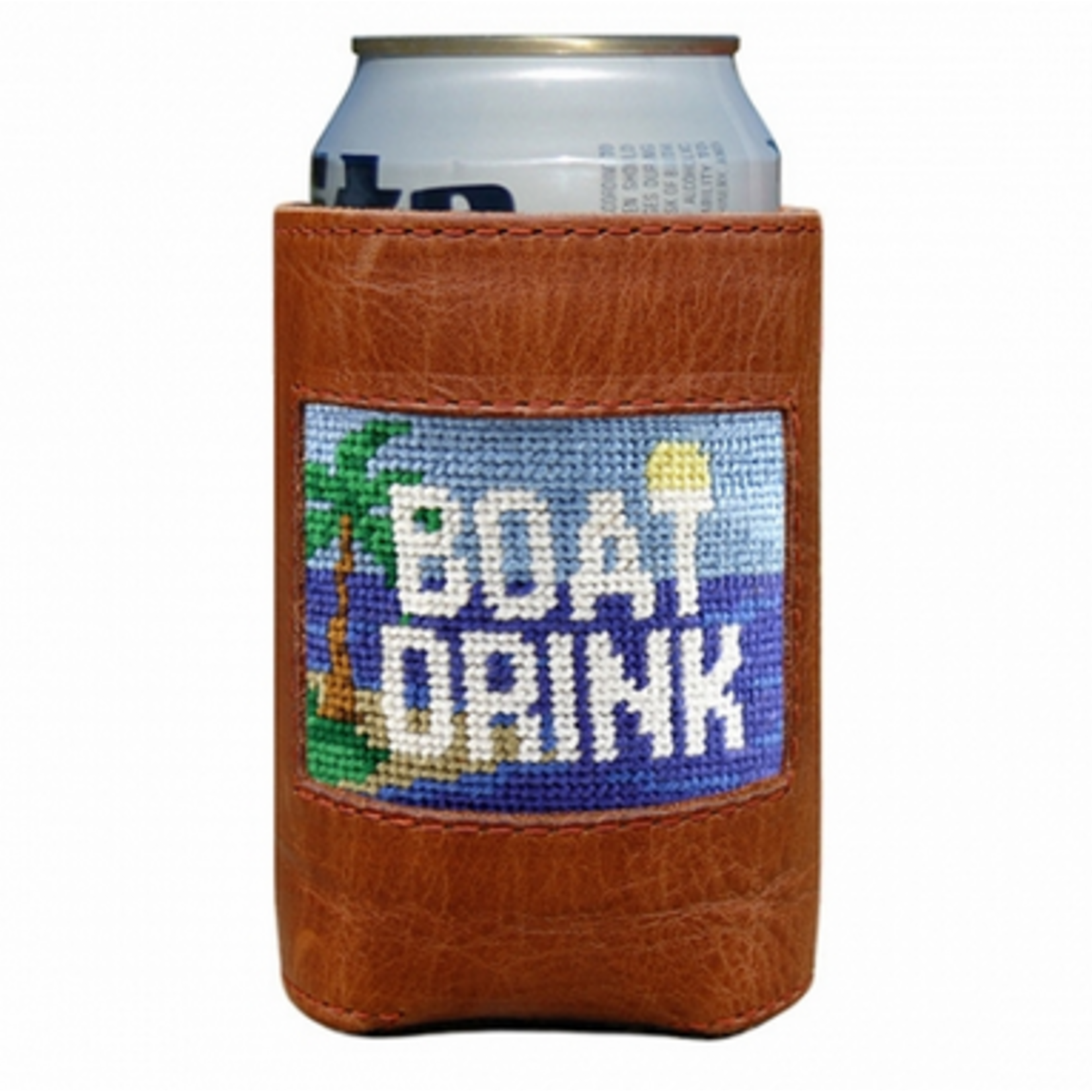 Smathers & Branson S&B Needlepoint Can Cooler, Boat Drink