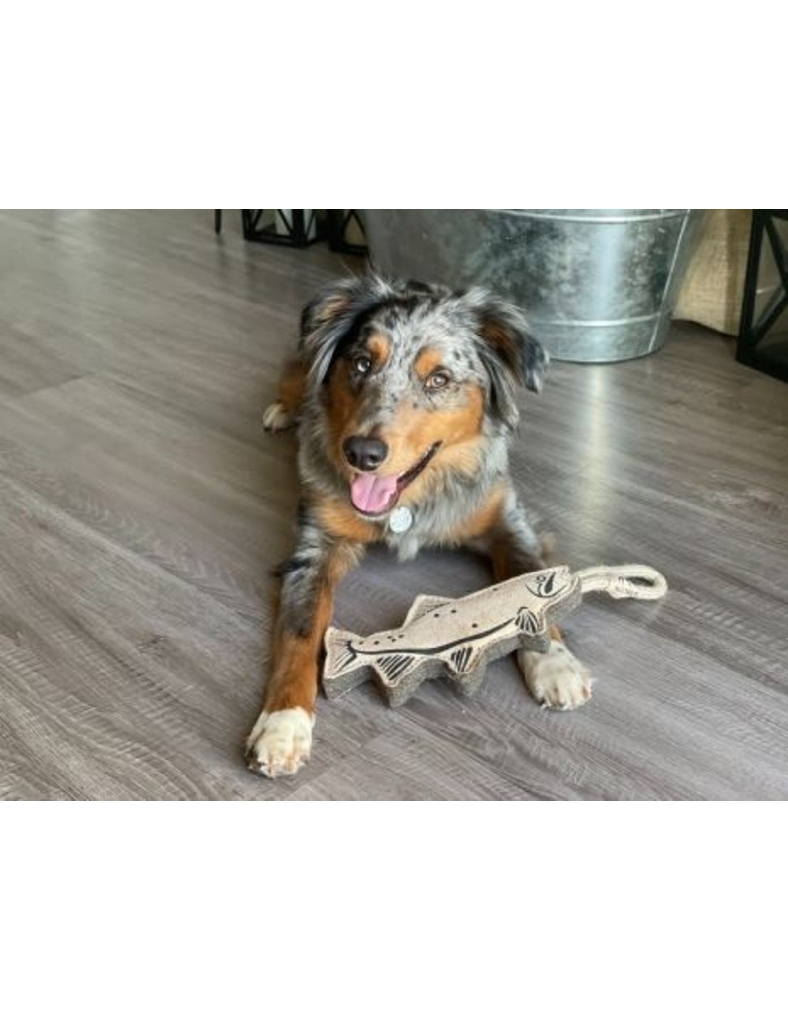 Leather Trout Toy, 15"
