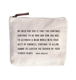 Sugarboo & Co Canvas Bag, My Wish For You (Maya Angelou)