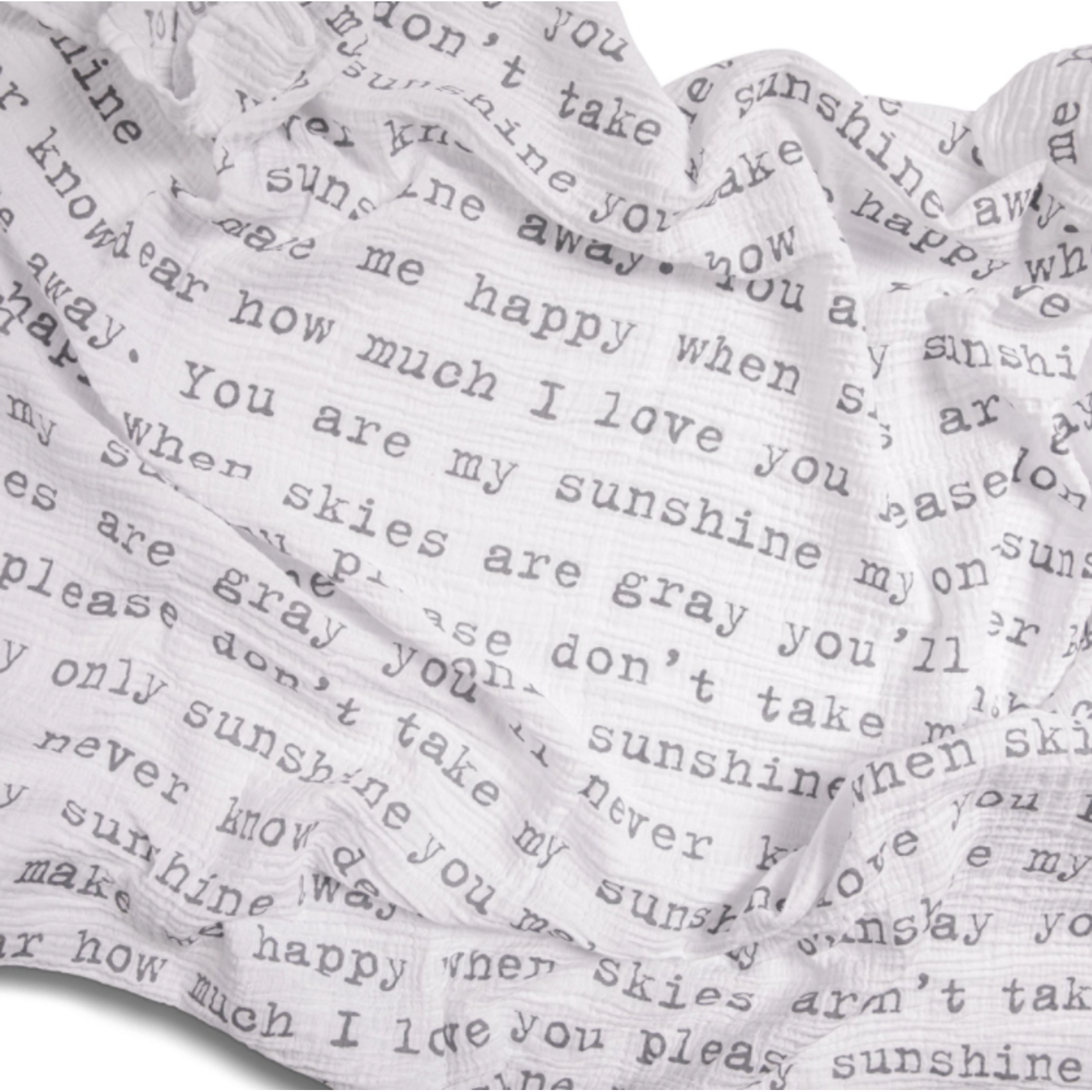Sugarboo & Co Swaddle Blanket, You Are My Sunshine