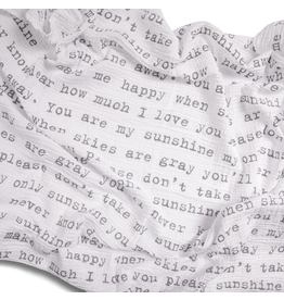 Sugarboo & Co Swaddle Blanket, You Are My Sunshine