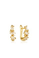 Ania Haie Cluster Huggie Earrings, gold