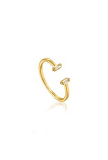 Ania Haie Glow Adjustable Ring, Gold