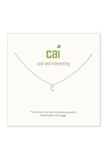 Cool and Interesting CAI Silver Mini Letter Initial Necklace