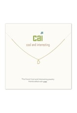 Cool and Interesting CAI Gold Mini Letter Initial Necklace