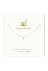 Cool and Interesting CAI Gold Mini Letter Initial Necklace